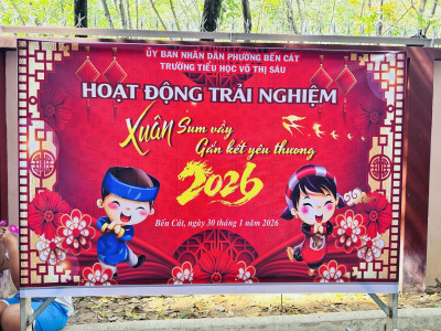 Trường Tiểu học Võ Thị Sáu tổ chức Hoạt động trải nghiệm - Hội thi cây mai, cây đào